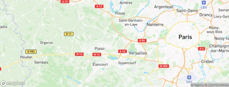 Villepreux, France Map