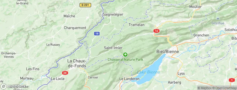 Villeret, Switzerland Map