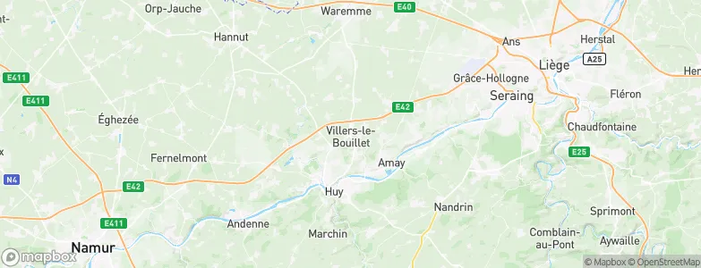 Villers-le-Bouillet, Belgium Map