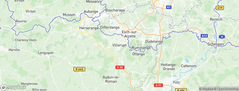 Villerupt, France Map