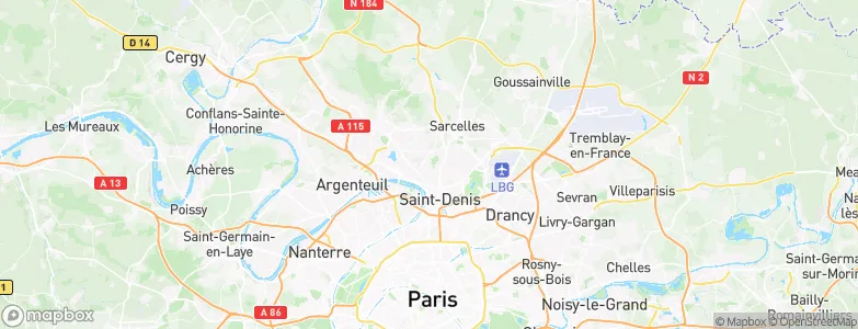 Villetaneuse, France Map