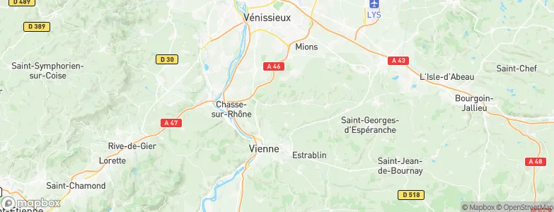 Villette-de-Vienne, France Map