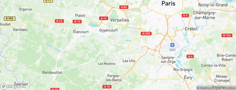 Villiers-le-Bâcle, France Map