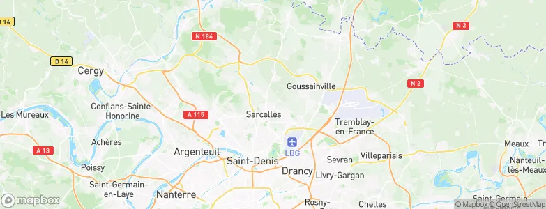 Villiers-le-Bel, France Map