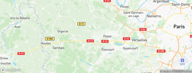 Villiers-Saint-Frédéric, France Map