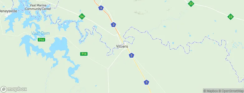 Villiers, South Africa Map