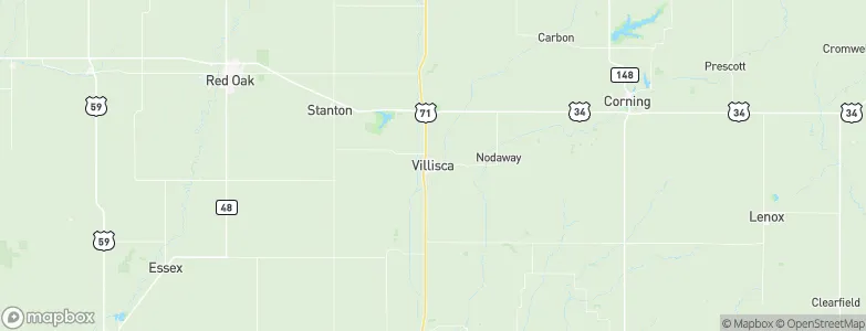Villisca, United States Map
