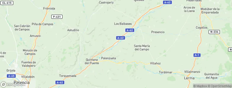 Villodrigo, Spain Map