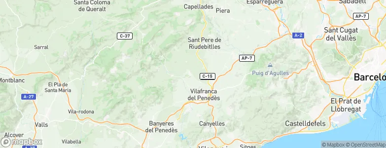 Vilobí del Penedès, Spain Map