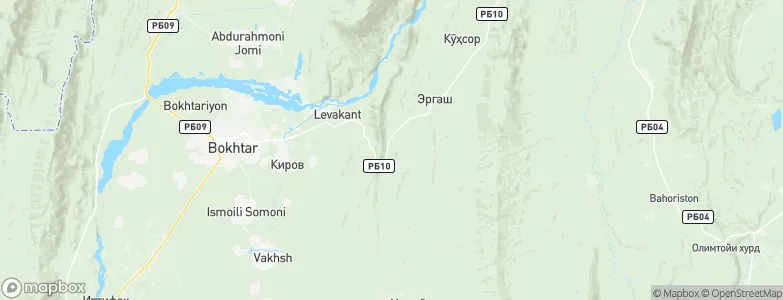 Viloyati Khatlon, Tajikistan Map