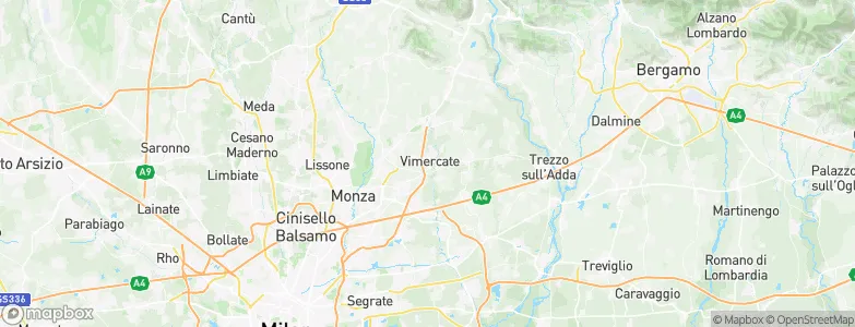 Vimercate, Italy Map