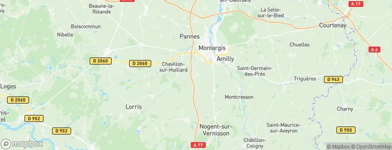 Vimory, France Map