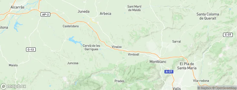 Vinaixa, Spain Map