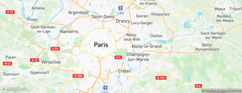 Vincennes, France Map