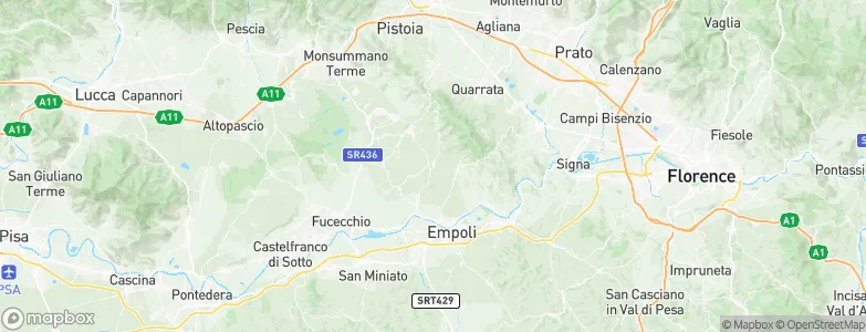 Vinci, Italy Map