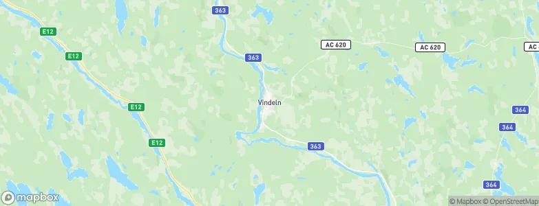Vindeln, Sweden Map
