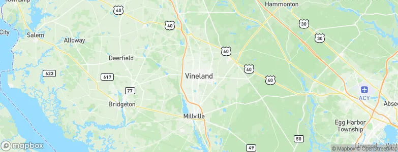 Vineland, United States Map