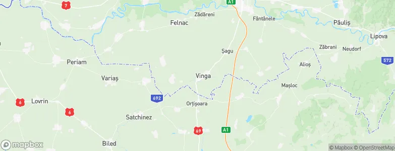 Vinga, Romania Map