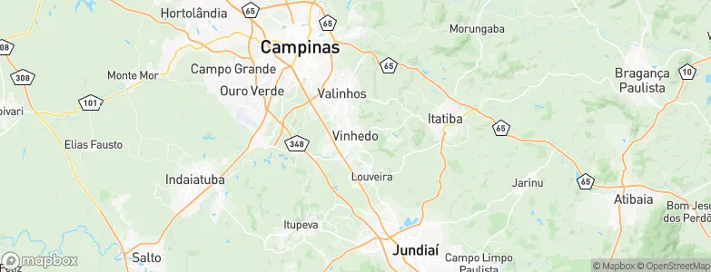 Vinhedo, Brazil Map