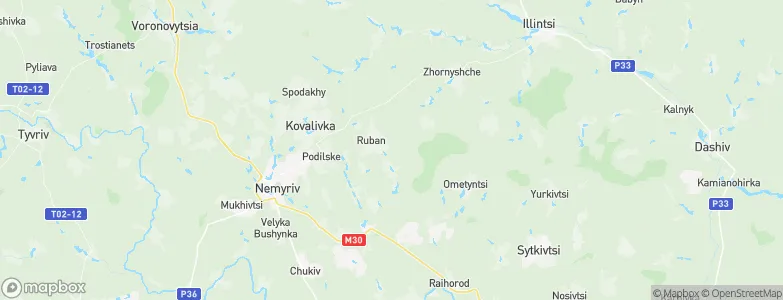 Vinnyts’ka Oblast’, Ukraine Map