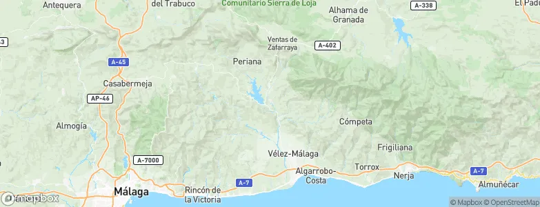 Viñuela, Spain Map