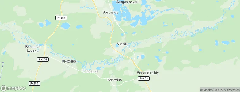 Vinzili, Russia Map