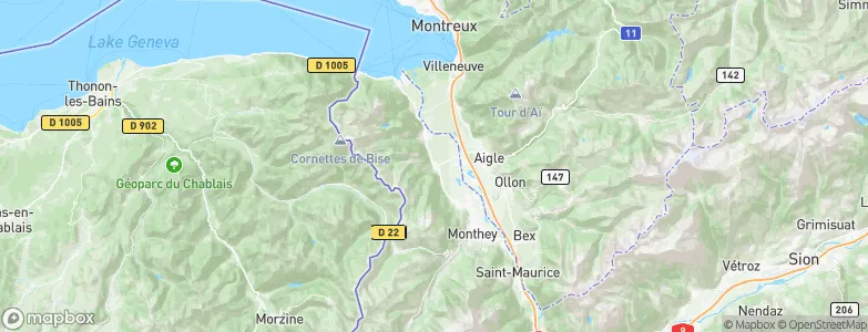 Vionnaz, Switzerland Map