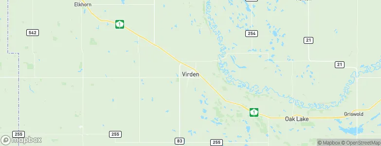 Virden, Canada Map