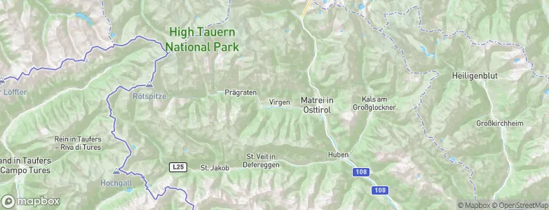 Virgen, Austria Map