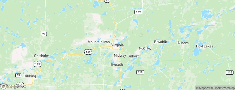 Virginia, United States Map