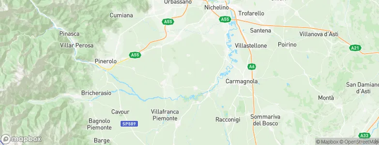 Virle Piemonte, Italy Map