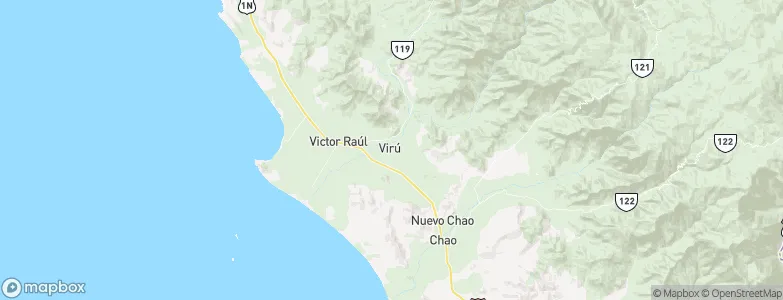 Virú, Peru Map