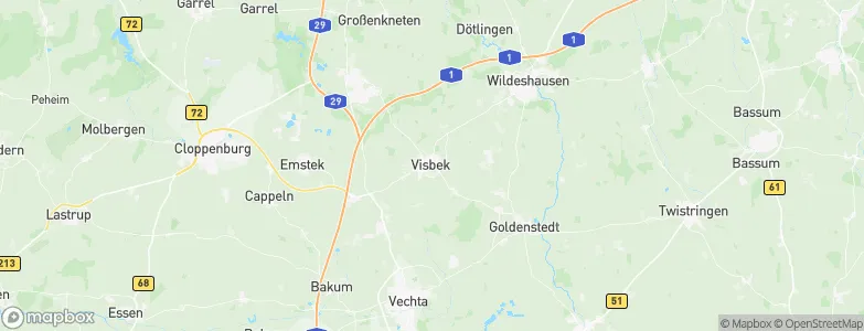 Visbek, Germany Map