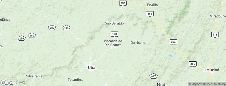 Visconde do Rio Branco, Brazil Map