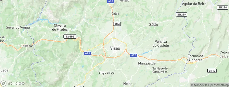 Viseu Municipality, Portugal Map