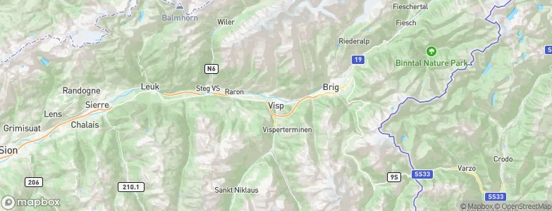 Visp, Switzerland Map