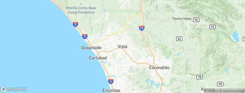 Vista, United States Map