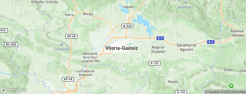 Vitoria-Gasteiz, Spain Map