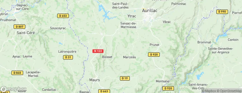 Vitrac, France Map