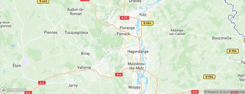 Vitry-sur-Orne, France Map