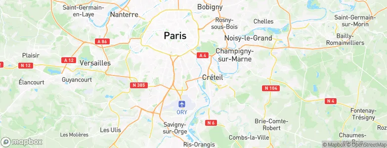 Vitry-sur-Seine, France Map