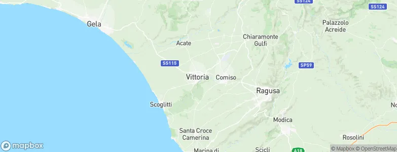 Vittoria, Italy Map