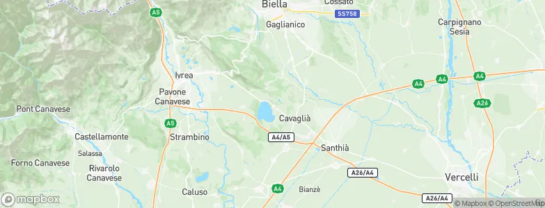 Viverone, Italy Map