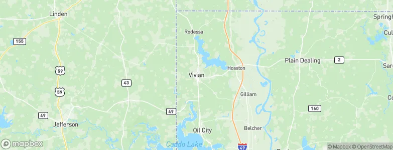 Vivian, United States Map