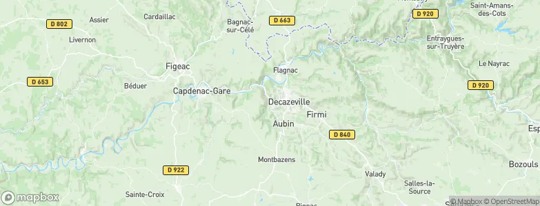 Viviez, France Map