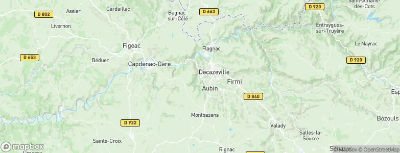 Viviez, France Map