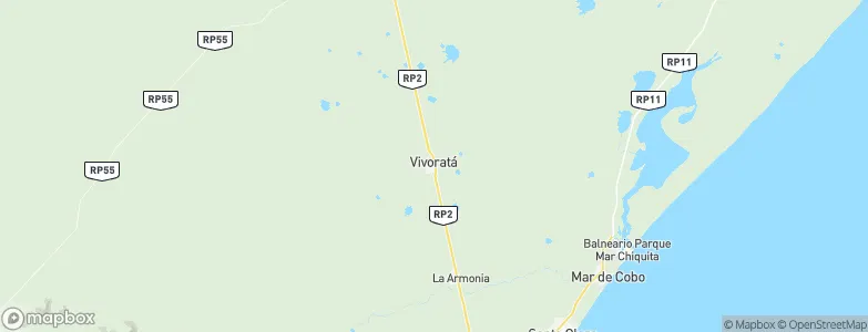 Vivoratá, Argentina Map