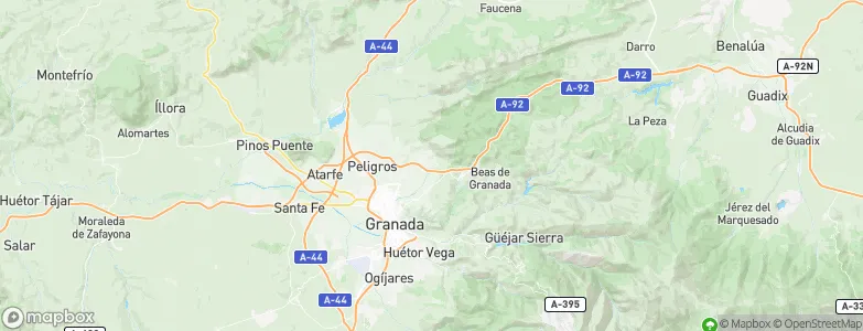 Víznar, Spain Map