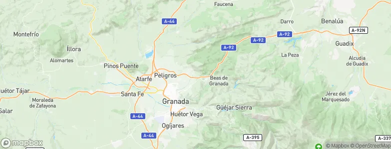 Víznar, Spain Map