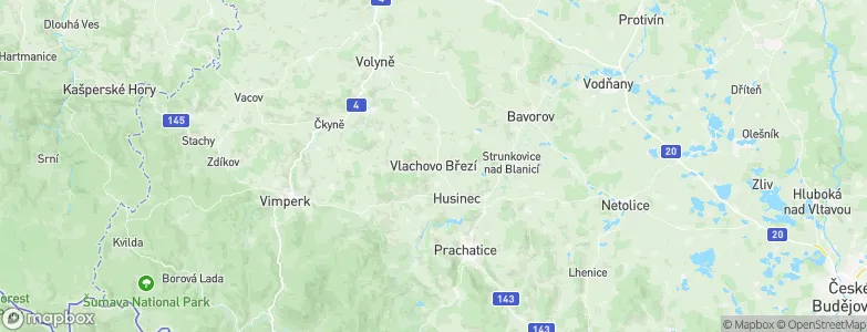 Vlachovo Březí, Czechia Map
